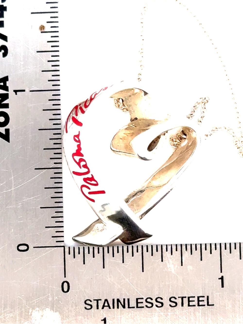 Tiffany & Co. Paloma Picasso Red Script Necklace - Picture 8 of 10